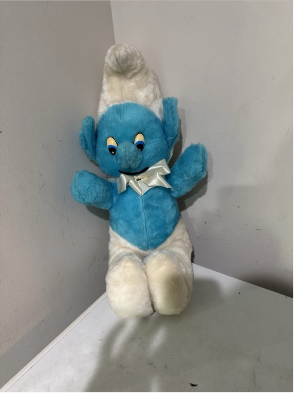 1980's Vintage 27" Smurfs Plush Stuffed Animal (no tag)